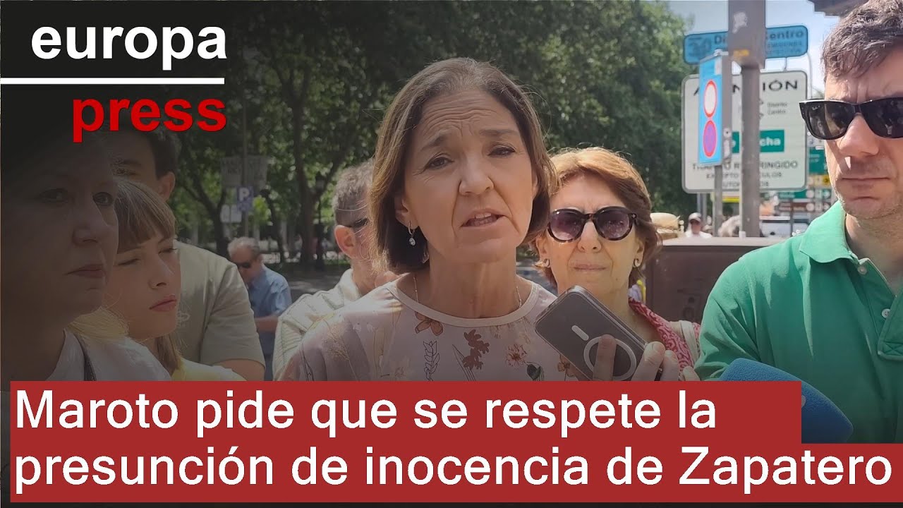 Maroto pide que se respete la presunción de inocencia de Zapatero - YouTube