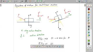 Lec6 (CU):Kinetics of particle - Equations of motions of Rectilinear motion (Friction)