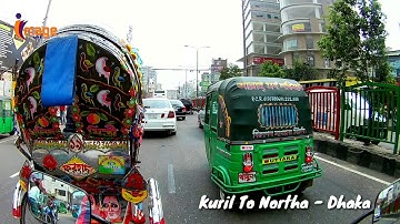 Beautiful Dhaka Street View | Kuril To Northa Bashundhara Main Road