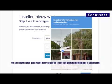 Instellen nieuw wachtwoord Entree Account