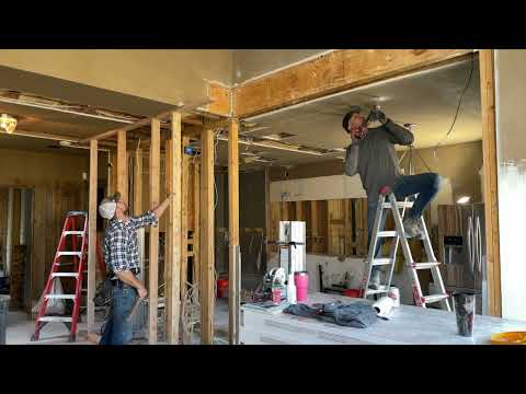 Load Bearing Kitchen Wall Removal Time Lapse