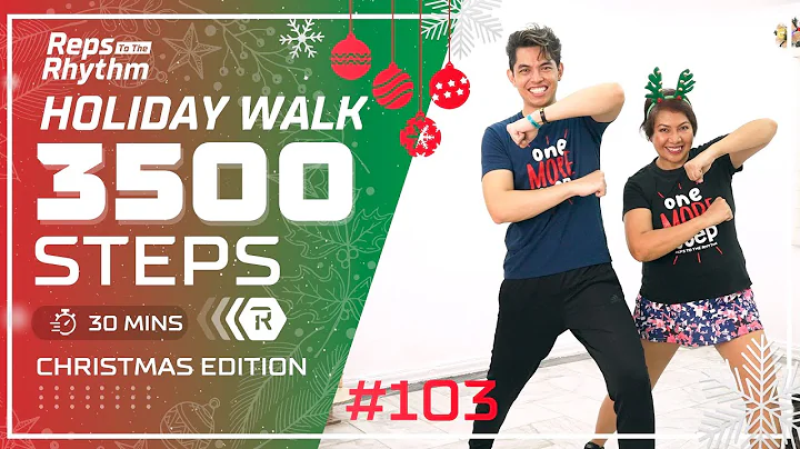 30 MIN CHRISTMAS CARDIO WORKOUT  FAST WALKING LOW IMPACT  Walking Workout #103   Keoni Tamayo