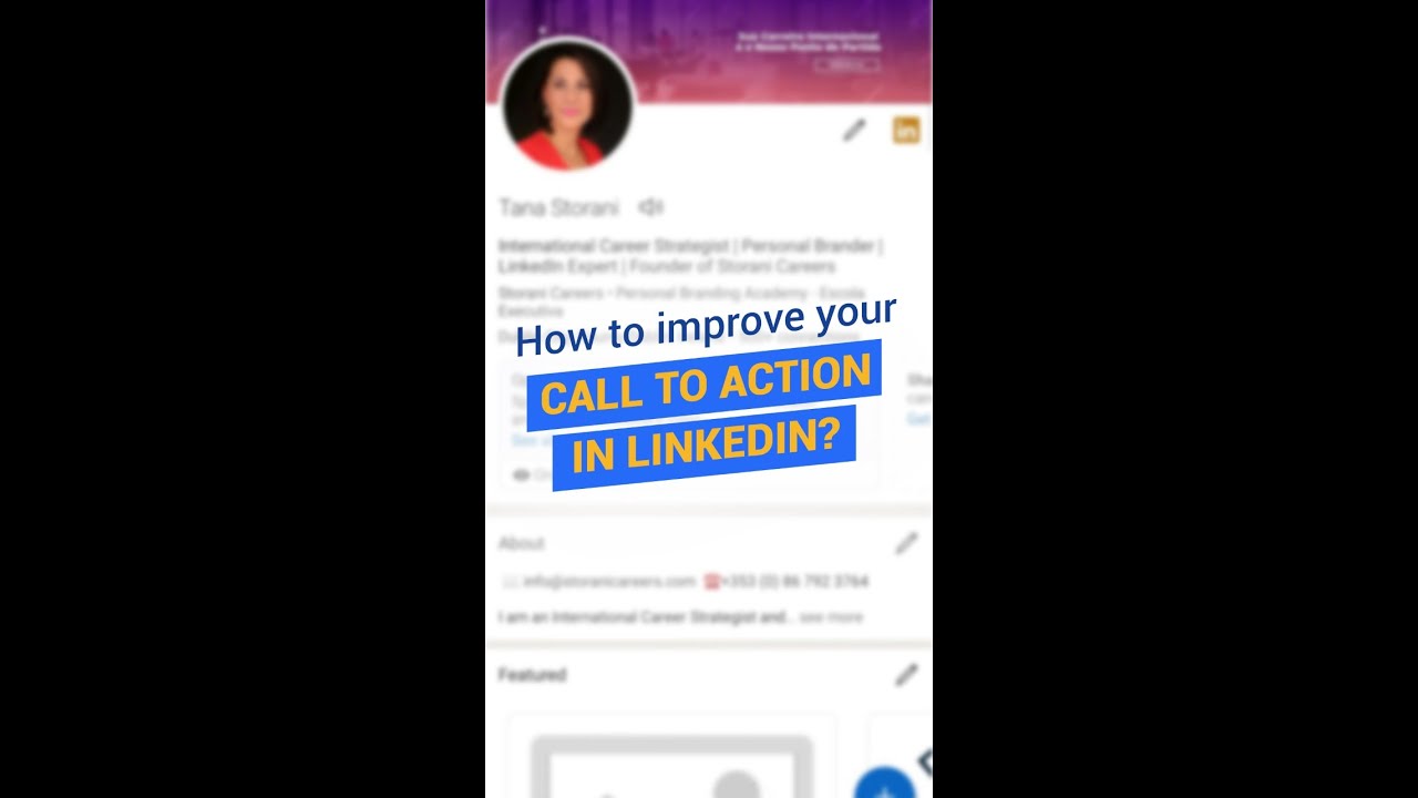How to improve your Call to Action on Linkedin - YouTube