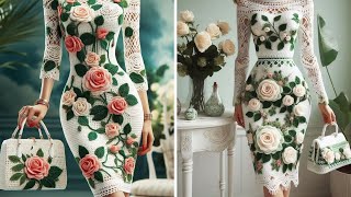 The Wonders Of AI | 55  Beautiful 💚 Crochet Pencil Dress Designs