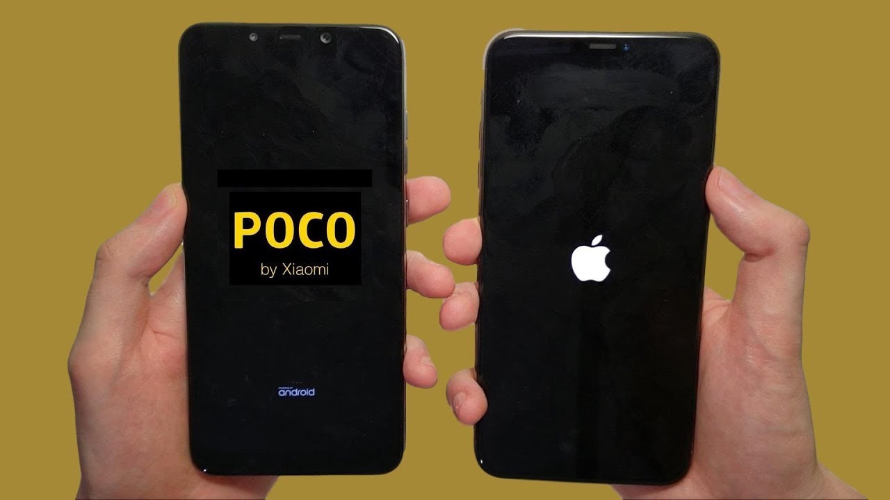 Xiaomi Pocophone F1 und iPhone XS Max - Vergleich