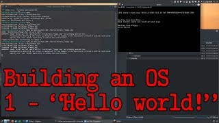 Building an OS  1  Hello world