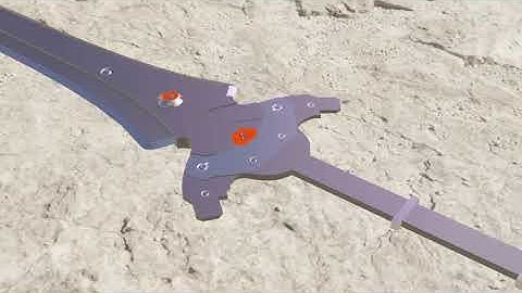 big sword made with Blender