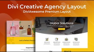 Divi Creative Agency Layout - Divi Layouts By Divi Awesome