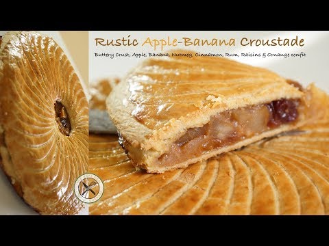 Rustic apple banana pie, from the video