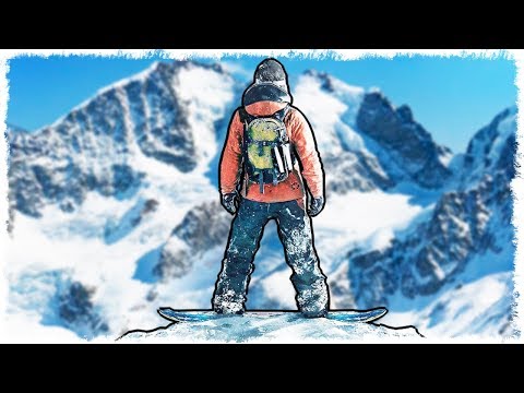 Видео: НА САНКАХ С ВЕРШИНЫ АЛЬП В STEEP!!!