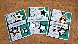 Easy Graduation Cards Using stamps and Stars