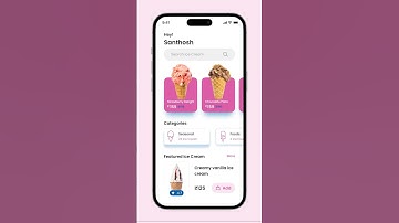 Frozen fantasy : innovative ice cream concept app simple yet modern #uiux #design in #figma