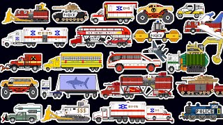Mashup Vehicles Compilation Volume 1 | Emergency Vehicles | Street Vehicles | Monster vehicles