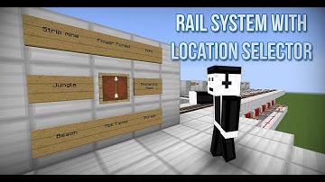 Rail System with Position Selector using Item Frames 1.8 (14w04a)