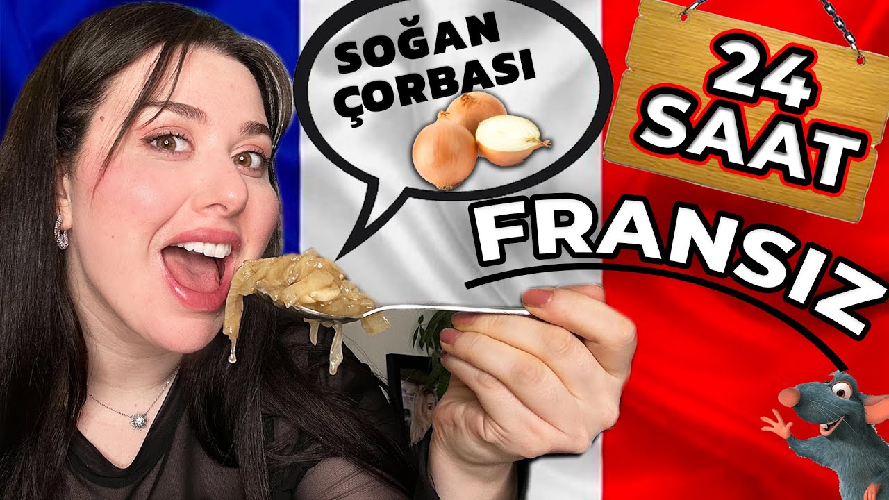 24 SAAT FRANSIZ GİBİ YEDİM 😋 Soğan Çorbası- Ratatouille- Kruvasan...