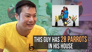 Jurong bird park right in his house