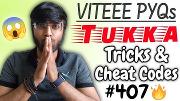 VITEEE 2022: Physics Tukka Tricks🔥| Tricks & Cheat Codes #407 [Exclusive Course In Description]