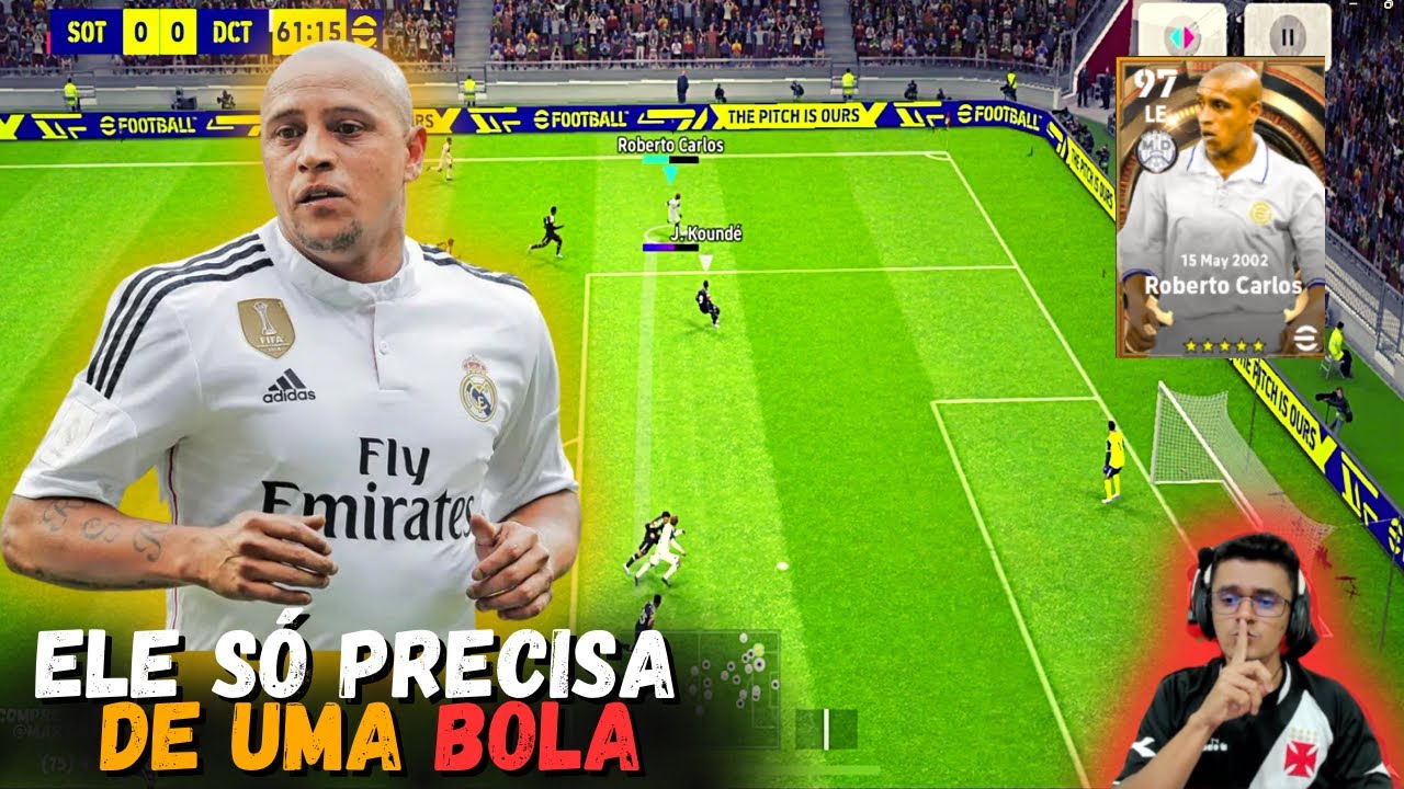REVIEW ROBERTO CARLOS BIG TIME NO EFOOTBALL 2023 MOBILE - YouTube