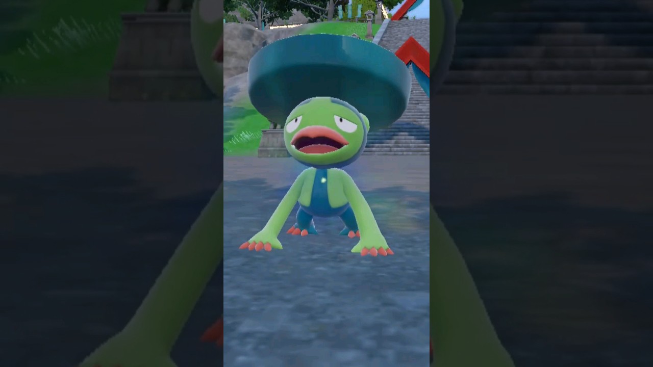 Evolving SHINY Lombre into SHINY Ludicolo on Pokemon Scarlet Violet 