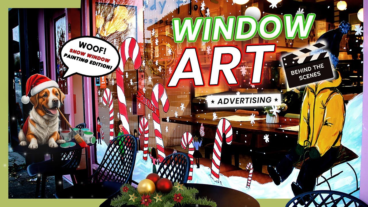 Captivating Christmas Window Art in London 2023 | London's Festive Window Art by WeTheSeeds