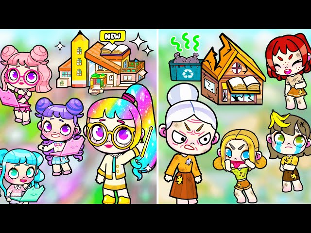 Rich School vs Poor School in Avatar World | Toca Life World class=