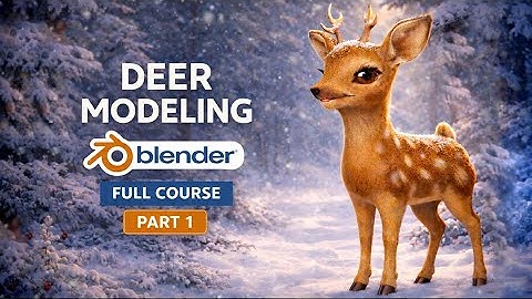 Stylized Deer Modeling in Blender | Part 1 – Base Mesh