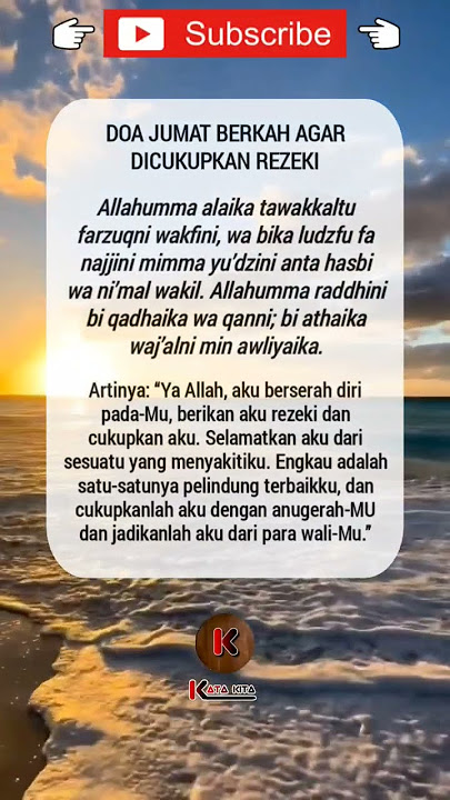 Doa Jumat Berkah, Masa DiScip. #quotes #doa #shorts