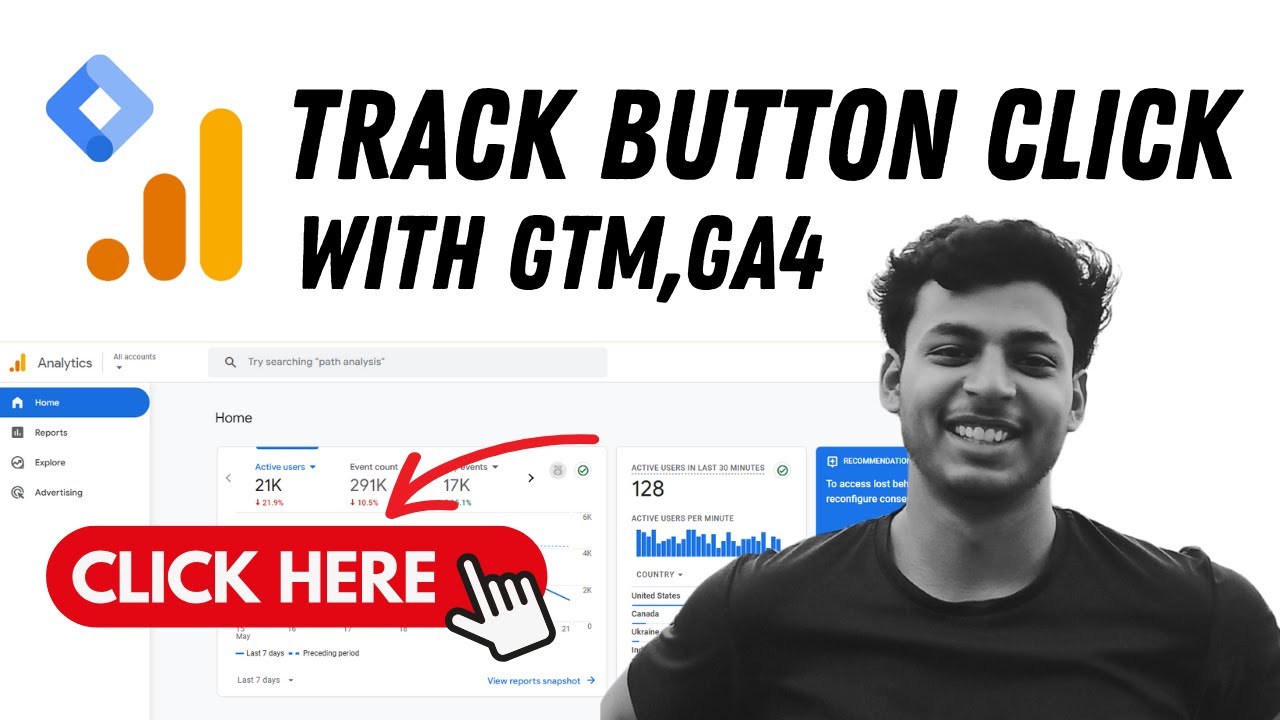 How to Track Button clicks with Google Tag Manage in Google Analytics 4 ...