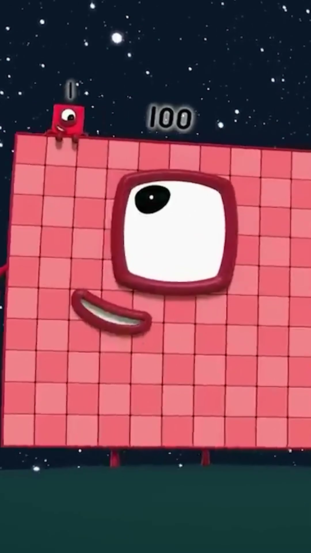 Meet One Hundred | 123 Learn to Count | Maths cartoons | Numberblocks #shorts