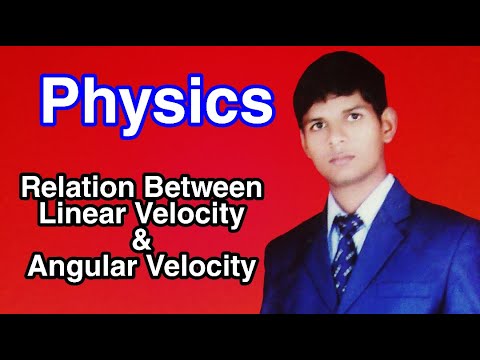 Relation between linear velocity and angular velocity physics ( class 9 and class 11 ) by Er. OP ...