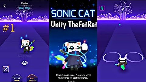 "SONIC CAT" 🐈 (Unity TheFatRat) Song Gameplay Walk-through. Android/IOS. V Gamer!