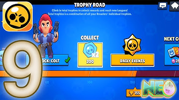 Brawl Stars: Gameplay Walkthrough Part 9 - Trophy Road Rewards (iOS, Android)
