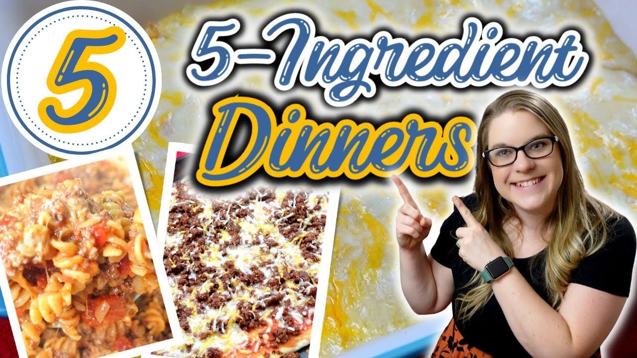 5 SUPER EASY & Delicious 5-Ingredient Dinners to make Weeknights EASY ...