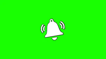 Free Green Screen Notification Bell