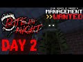 DAY 2 OF BUILDING BITE BY NIGHT IN MINECRAFT (Management Wanted Mod)