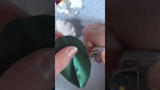 Секреты мастерства Делаю лист Орхидеи ? цветы ? DIY shorts  diy craft handmade ribbon