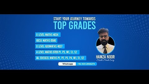ASP1 | 9709 O/N 2021 P12 Q7 | A level Maths 9709 | Hamza Noor
