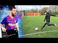 LIONEL MESSI TOP CORNER CHALLENGE! 🎯 | Billy Wingrove & Jeremy Lynch