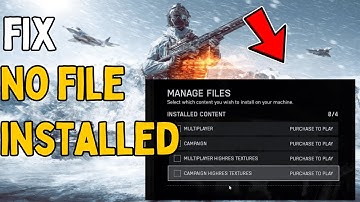 Battlefield 6 Fix No Files Installed Issue