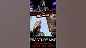 Crazy Viper A-Site Open Plant Snake Bite Lineup - Fracture Map | Valorant #Shorts #valorant #viper