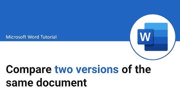 Compare two versions of the same document | MS Word Tutorial