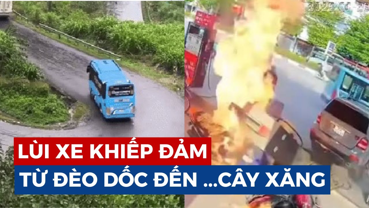 KHIẾP ĐẢM! LÙI XE TỪ ĐÈO DỐC ĐẾN ...CÂY XĂNG| CHECK VAR GIAO THÔNG 348 #vovgiaothong #fm91