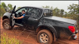 FUI BRINCAR NO AREIÃO NO MEIO DA CHUVA DE TRITON!!!🚜💨💨