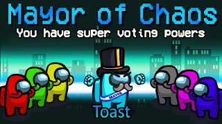 Ruling the lobby as the MAYOR of Among Us... (custom mod)