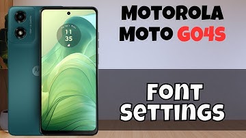 Motorola Moto G04s Font Settings || How to set custom font size and styling