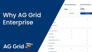 Why AG Grid Enterprise