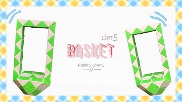 Rubik’s snake 48 : BASKET - Step by step & SLOW