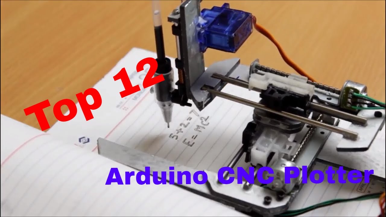 Top 12 selfmade Arduino CNC plotter 2017 - YouTube