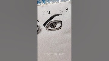 How to draw anime eyes #shorts #drawing #art #sketch #eyes #howtodraw #tutorial