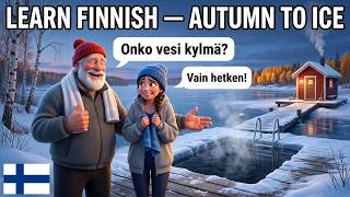 Finnish Autumn, from Ruska Hikes to Ice Swimming: 16 Slow Dialogues for Beginners screenshot 3